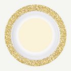 Kultaiset glitter-paperilautaset