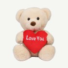 Love You Nalle Beige/Punainen