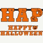 Happy Halloween Kurpitsa Koristenauha
