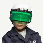 Poliisi Lastenkypärä Valkoinen/Vihreä