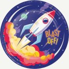 Blast Off! -Paperilautaset