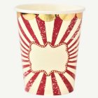 Sirkus Vintage Pahvimukit Norsunluu/Punainen/Kulta