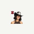 Cowboy-hattu Krystal musta