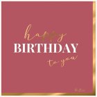 Happy Birthday To You Lautasliinat Pinkki