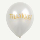 Tillykke Lateksipallot Helmenvalkoinen