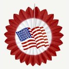 USA Viuhkakoriste Punainen