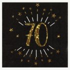 70-vuotisjuhlien Servetit Kimaltava Kultamusta