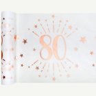 80-Vuotisjuhlien Kaitaliina Valkoinen/Ruusukulta