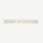 Just Married Banneri Valkoinen/Kulta