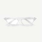 Valkoiset 50-Luvun Cat Eye -Lasit