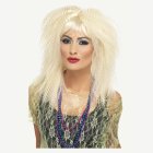 Krepattu 80-luvun Peruukki Blondi
