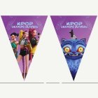 K-POP Demon Hunters® Paperinen Viirinauha Violetti