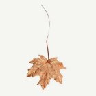 Teko Vaahteranlehti Satiininauhalla & Kupariglitterillä