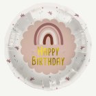 Happy Birthday Foliopallo Sateenkaari Vaaleanpunainen