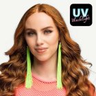Neonvihreät UV-korvakorut