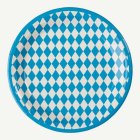 Oktoberfest Pahvilautaset Sininen/Valkoinen