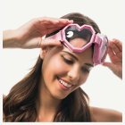 Sydän Bilelasit Goggles Vaaleanpunainen