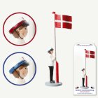 Opiskelija Tanskan Lipun Kanssa Poika Sininen/Punainen