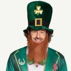 St Patrick's Day Menninkäinen Hattu & Parta