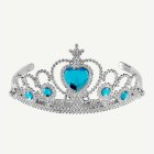 Hopeanvärinen Tiara Turkooseilla Koristekivillä