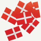 Tanskan Lippu Paperinen Koristelippu