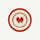 Rusetti-paperilautaset punainen/beige