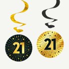 21-vuotissyntymäpäivän Golden Celebrations -Spiraalit