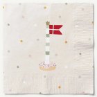 Dannebrog-lippuservetit Harmaa