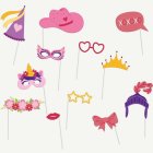 Prinsessa Photobooth Rekvisiitat Vaaleanpunainen Mix