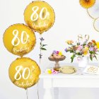 80th Birthday Foliopallo Kulta