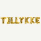 Tillykke Folioilmapallot Kulta