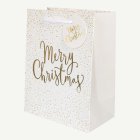 Merry Christmas Lahjakassi Valkoinen