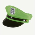 Neonvihreä poliisihattu