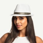 Gangsteri Fedora Valkoinen