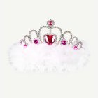 Tiara valkoisilla höyhenillä
