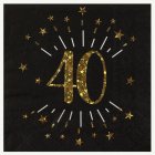 40-vuotisjuhlien lautasliinat