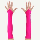 Neon Satiini Käsineet Pinkki