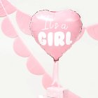 It's A Girl Sydänfoliopallo