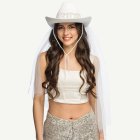 Morsiamen cowboyhattu