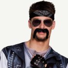 Biker Viikset Musta