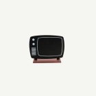 Retro TV Pöytäkoriste