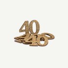 40-vuotis Pöytäkonfetti Kulta