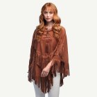 Hippi Poncho Ruskea
