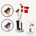 Opiskelija Tanskan Lipun Kanssa Poika Sininen/Punainen
