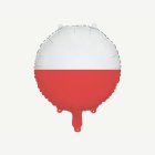 Pyöreä Puolan lippu -foliopallo