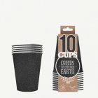 Original Cup -pahvimukit glittermusta