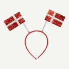 Tanskan Lippu Glitter Hiuspanta