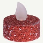 Glitter LED Tuikkukynttilä Punainen