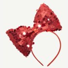 Punainen glitter rusettipanta
