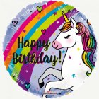 Happy Birthday -yksisarvisfoliopallo